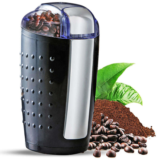 5 Core Coffee Grinder • 85 Gram Or 3 Ounces / 12 Cup Capacity • One-Touch Automatic Electric Bean Spice Grinding Machine • 150W Copper Motor • Stainless Steel Blades • Molino De Cafe Brown- CG 01